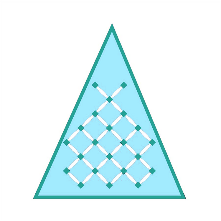 Seed of Life Panel - Teal