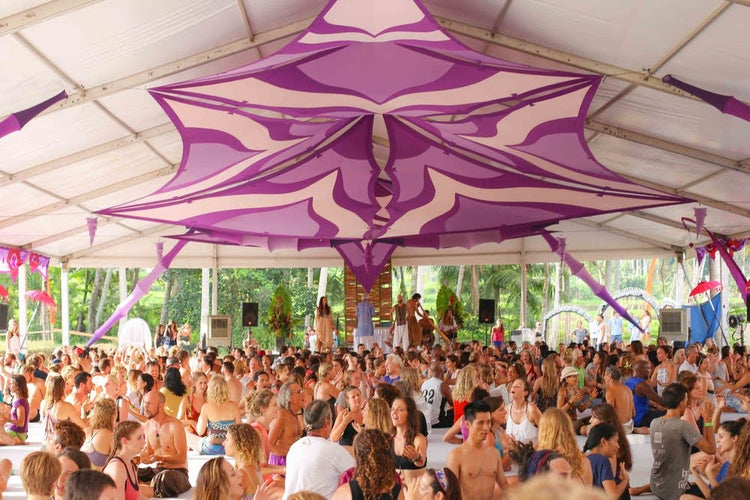 Lotus Panels (large) - Pink Purple