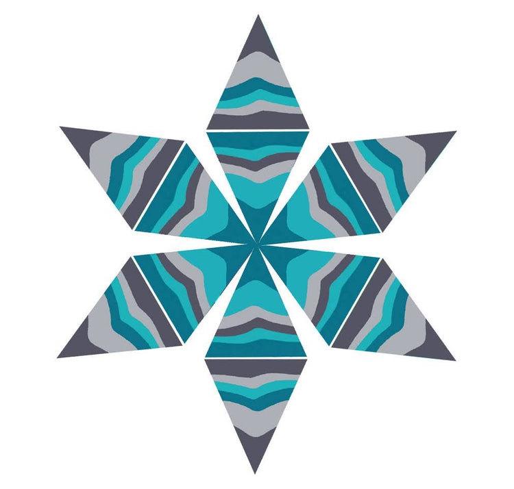 Waver Panel (SMALL) - Blues and Grays