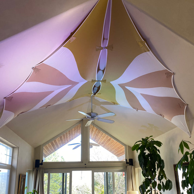 Lotus Panel (small)- White Gold