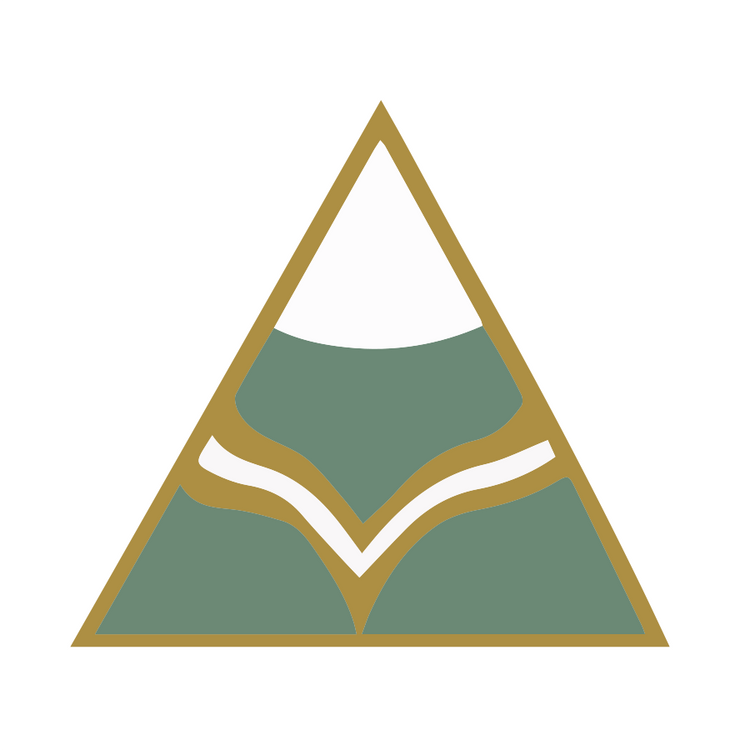 Lotus Panel (small) - Green Gold and White