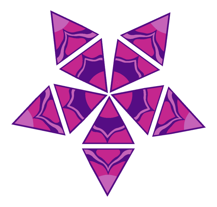 Lotus Panels (large) - Pink Purple