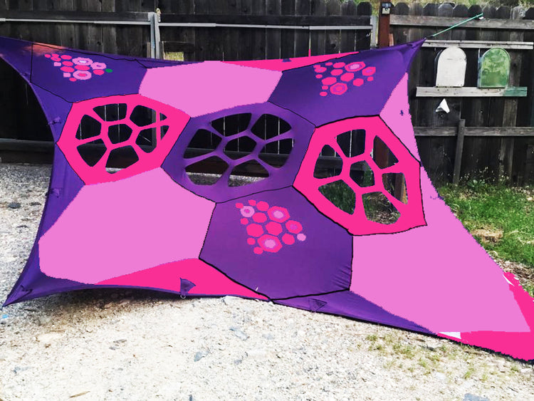 Turtle Panels - Pink Purple Torquoise