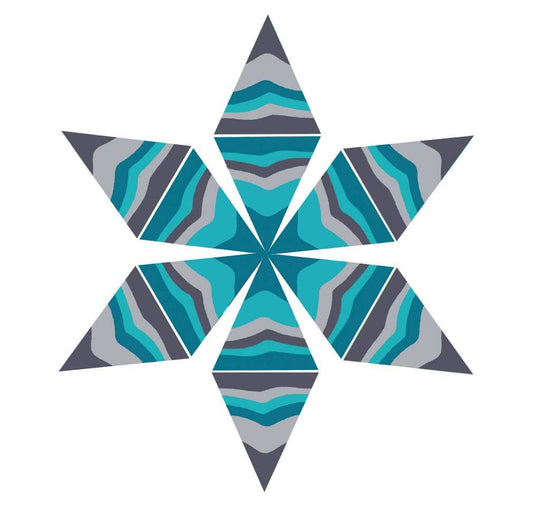 Waver Panel (SMALL) -  Blues and Grays