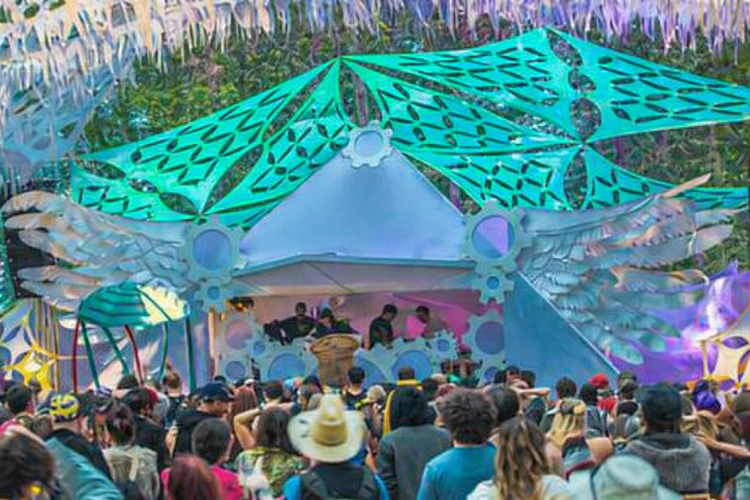 Seed of Life Panel - Teal