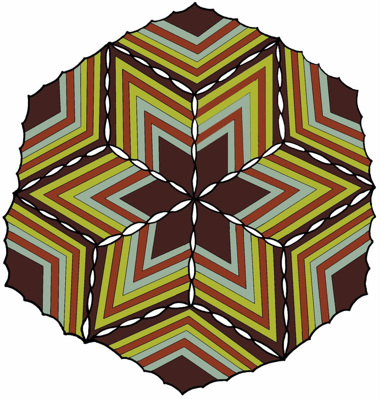 Lynder Panels (large) - Brown Green